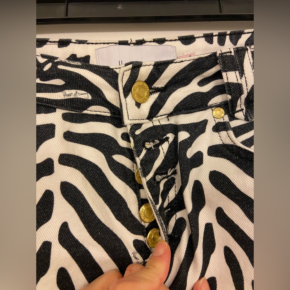 House of Sunny Zebra Print Ankle Jeans - Picture 11 of 11